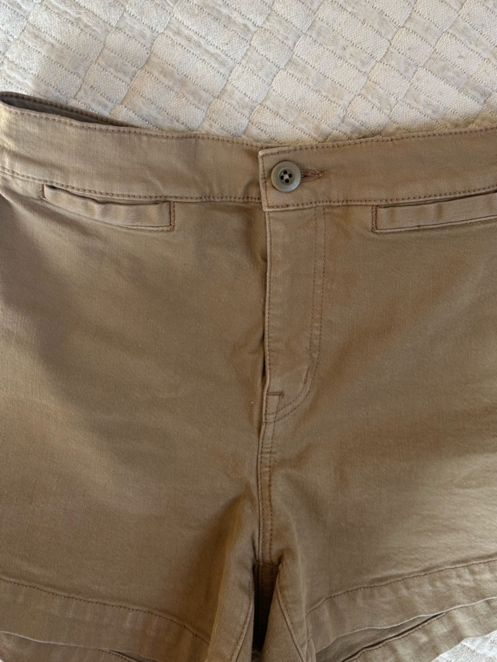 Madewell Emmett Short In Garment Dye Welt Pocket Edit Desert Tan Size 25 - Picture 6 of 9